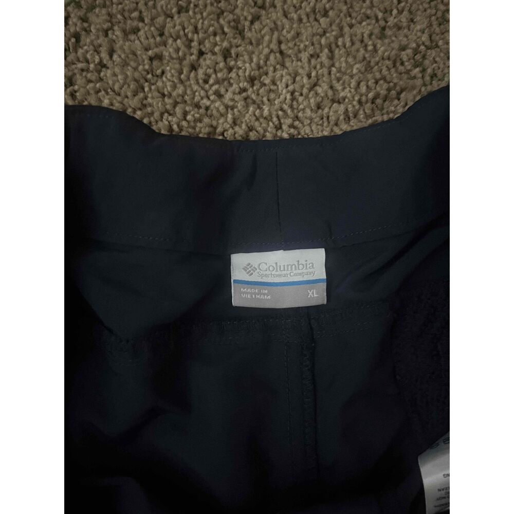 Columbia Black Solid Color Button Closure Casual … - image 7